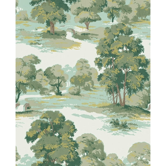Advantage Sherwood Green Glade Wallpaper