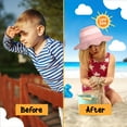 thumbnail image 2 of Protective Baby Bucket Sun Hat With UPF 50+ Protection Adjustable Infant Summer Beach Hats For Boy & Girl Breathable Toddler Swim Pool Play Sunhat With Wide Brim 2-5 Years Pink M, 56 CM, 2 of 5