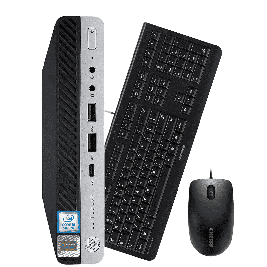 Restored HP EliteDesk 800 G5 Mini Pc Intel 9th Gen i5-9500T, Crucial 32GB DDR4 RAM, 2TB NVMe M.2, Windows 11 Pro, Internal WiFi 6 AX210, Cherry Keyboard & Mouse (Refurbished)