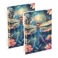 thumbnail image 2 of Ckdifva Beautiful Dragonfly A5 Ring Binder Notebook Journey Note Diary College Ruled Study 60 Pages, 2 of 8