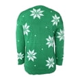 thumbnail image 4 of Seyurigaoka Women's Christmas Round Neck Long Sleeve Elk Pattern Loose Sweaters, 4 of 6