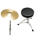 thumbnail image 3 of Drum Set 5 PC Complete Adult Set Cymbals Full Size Black New Drum Set, 3 of 5