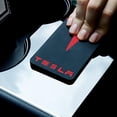 thumbnail image 3 of GHSDFBB Tesla Model Y Card Key Holder, Silicone Tesla Key Card Holder Key Card Protective Case with Key Chain for Model Y/3, Model S/X Accessories, 2 Pieces, Black Red, Medium, 3 of 7