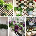 thumbnail image 5 of Minzimin Wall Railing Hanging Planters Plastic Pots Indoor Outdoor Half Round Holders Fence Balcony Rails Display Herb Gardens Flowers, 5 of 6