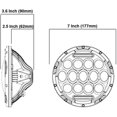 thumbnail image 2 of Bombilla LED redonda impermeable YUANXCMXG para faros delanteros de motocicleta 7 pulgadas 75 W, 2 of 5