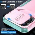 thumbnail image 2 of Allytechgroup iPhone 15 Pro Max Case with Screen Protector, Rugged Hybrid TPU PC Back Hard Shell Cover Anti-Scratch Sliding Camera Lens Protector Phone Case for Apple iPhone 15 Pro Max, Rosegold, 2 of 6