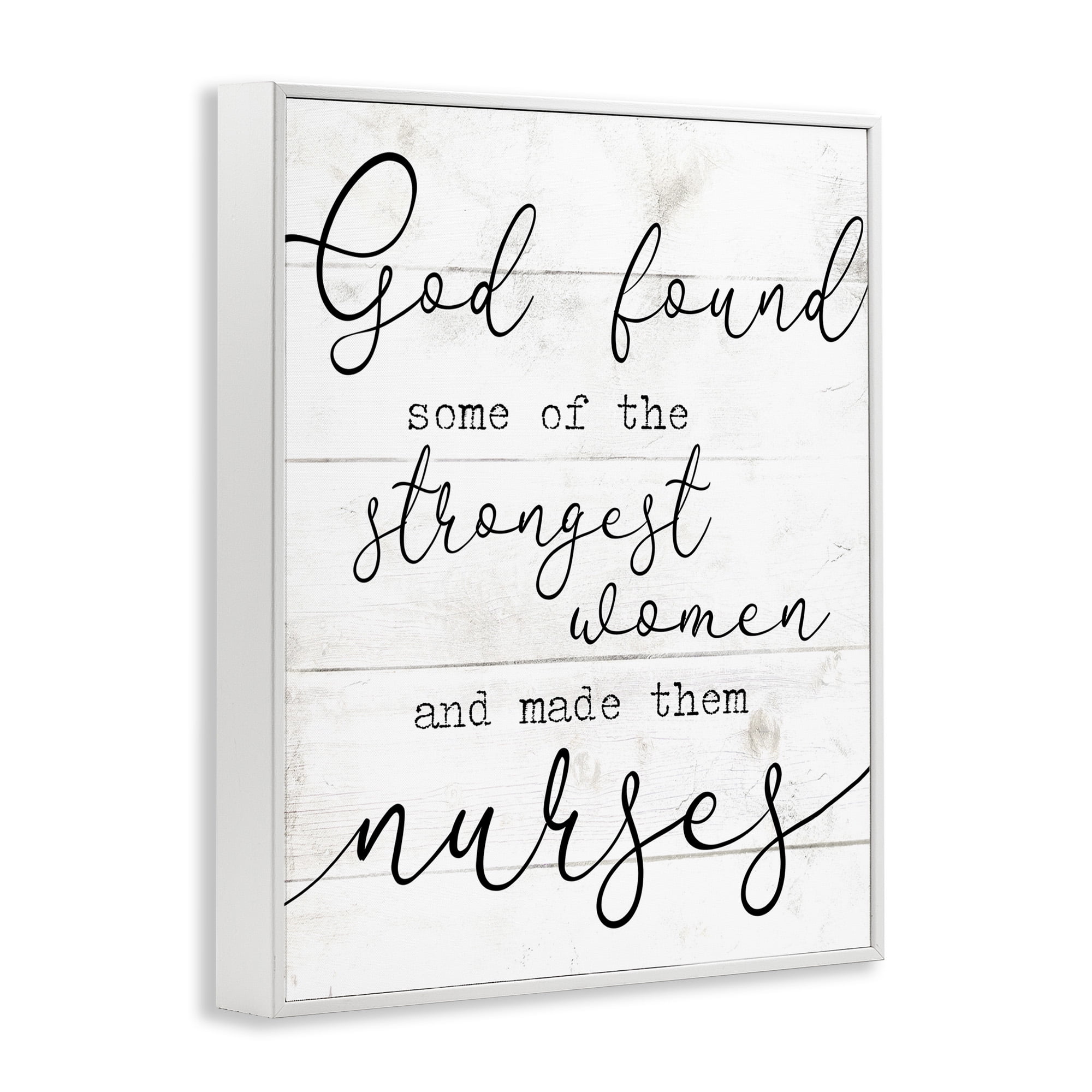 Stupell Industries Strong Women Nurses Spiritual Religious Painting White Framed Art Print Wall Art, 16 x 20
