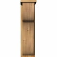 thumbnail image 2 of 8"W x 14"D x 30"H Carmel Rough Sawn Corbel w/Backplate, Western Red Cedar, 2 of 9