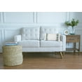 thumbnail image 2 of Tara Stripe Tufted Lumbar Accent Pillow 12" x 24", 2 of 4