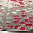 thumbnail image 4 of SAFAVIEH Monaco Driskoll Abstract Area Rug, Grey/Fuchsia, 6'7" x 6'7" Round, 4 of 6