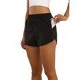 thumbnail image 7 of Franhais Womens Quick-Dry Running Shorts Sport Layer Elastic Waist Active Workout Shorts with Pockets, 7 of 7