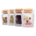 thumbnail image 2 of 40 Pcs Sacs Réutilisables en Forme de Pot Mason Ziplock Sac de Rangement Alimentaire, 2 of 5