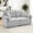 2-Seat-Light Grey, variant on Korser L Shaped Modern Sofa with Movable Ottoman Convertible Modular Sectional Cloud Couch with Deep Seat & Pillow,Chenille 3-Seat Couches for Living Room,Assembly Required,Beige