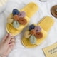 thumbnail image 4 of Pantuflas peludas para mujer, sandalias de felpa, chanclas peludas acogedoras, zapatos de casa suaves y cálidos Wmkox8yii hj789, 4 of 4