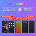thumbnail image 4 of Neon Universal Car Ambient Light RGB Backlight LED Foot Strip APP Control Auto Decorative Off Road 4x4 SUV Interior Atmosphere, 4 of 5