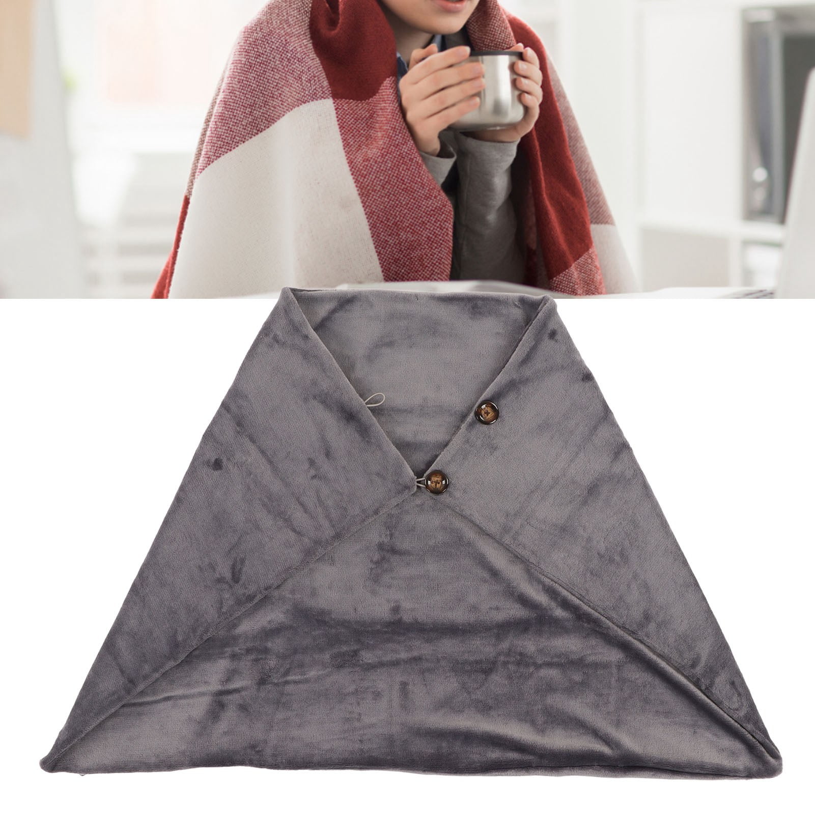 Couverture Chauffante Châle Chauffant USB, Couverture Chauffante électrique Poncho Chauffant USB