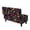 Colorful Dog Paw, variant on Jiueut Tropical Palm Leaves Print Ottoman Cover Rectangle Ottoman Slipcover Folding Storage Bench Cover Footrest Stool Slipcover Footstool Furniture Protector with Nonslip Elastic Bottom, Small