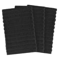 thumbnail image 2 of RITZ Royale Collection 100% Combed Terry Cotton, Kitchen Dish Cloth Set, 3-Pack, Solid, Black, 2 of 6