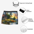 thumbnail image 6 of KLL Cozy Cottage Lakeside Sunset Men's Cotton Boxer Briefs Underwear-XX-Large, 6 of 7