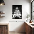thumbnail image 3 of Elephant Stock Japanese Golden Buddha I Wall Art - Vertical Canvas Wall Art - Living Room Wall Decor - Religion And Spirituality Canvas - Black And Gray Decor By Philippe Hugonnard - 24" x 36", 3 of 8