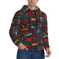 thumbnail image 2 of Lsque Doodle Barbeque Pattern Casual Men's Hoodie,Hooded Sweatshirt with Kangaroo Pocket,Pullover Hoodie-XX-Large, 2 of 7