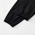 thumbnail image 3 of SYMOID Men’s Nylon Spandex Stretch Breathable Athletic Pants with Zip Pockets, Cuffed Ankle - Black, Size L for Gym & Daily, 3 of 7