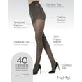thumbnail image 3 of MeMoi Deep Gloss Semi-Opaque 40 D Tights - Womens - Female (Small/Medium, Stormy Skies), 3 of 12