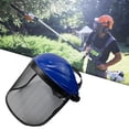 thumbnail image 6 of Miulika Trimming Full Face Protector Adjustable Mesh Visor Versatile Protective Screen for Outdoor Work Professional Blue, 6 of 9