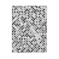 thumbnail image 4 of ZNDUO Grey Abstract Mosaic Art Pattern Pattern Thickening Blanket, Fluffy Soft Cozy Flannel Throw Blankets, 80"x60" Inches, 4 of 8