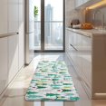 thumbnail image 4 of Green Christmas Tree Pattern Kitchen Rug Mat,Kitchen Runner Rugs Non Skid Washable,Decorative Kitchen Floor Mats for Kitchen,Sink,Laundry,17"x47.2", 4 of 7