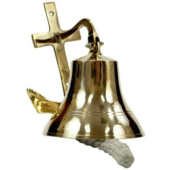 Nagina International Brass Anchor Bell III - Nautical Decor