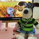 thumbnail image 2 of Muñeco de peluche de 23cm para perro volador, juguete de peluche de piloto, suéter, varias prendas, conjunto de muñeca de trapo con Pose de esqueleto, regalo de Anime qiuyongming unisex, 2 of 2