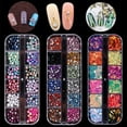 thumbnail image 3 of 3D Nail Art Decoration Set – 12-Grid Rhinestone & Stud Collection with Acrylic Tips for Creative Nail Designs TIKA, 3 of 3