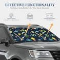 thumbnail image 4 of Haiem Funny Spaceships Windshield Sun Shade: Universal Foldable 2-Piece Car Front Window Sunshade - Blocks Uv Rays, And Reduces Heat,Essential Car Accessory Medium, 4 of 7