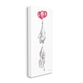 thumbnail image 3 of Stupell Industries Kids' Baby Elephants Flying with Floating Red Balloons, 17 x 40, Design by Aimee Del Valle, 3 of 5