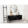 thumbnail image 5 of Pemberly Row 4-Door Contemporary Wood Accent Cabinet in Matte Black, 5 of 14