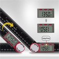 thumbnail image 4 of 2-in-1 Digital Angle Ruler Large Screen Display Steel 0-360°(200mm) Protractor Precision Adjustable Angle Measurement Tools 1Pc ,Long Lasting, 4 of 5