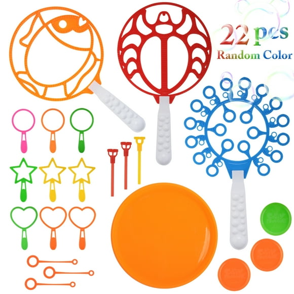 22PCS Bubble Wand Set Creative Bubble Making Bubble Maker Bubble Sticks for Kids