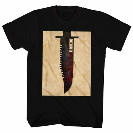 Rambo Movies Knife Adult Short Sleeve T Shirt