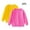 012Hot Pink, variant on Toddler Kids Sweatshirt Solid Color Cotton Pullover Crewneck Long Sleeve Tshirts Tops for Little Boys 1-11 Years