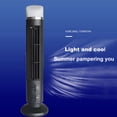 thumbnail image 2 of 15" Mini 360° Rotating Tower Fan with 2 Speed Settings, Stand Fan, Black and White, 2 of 8