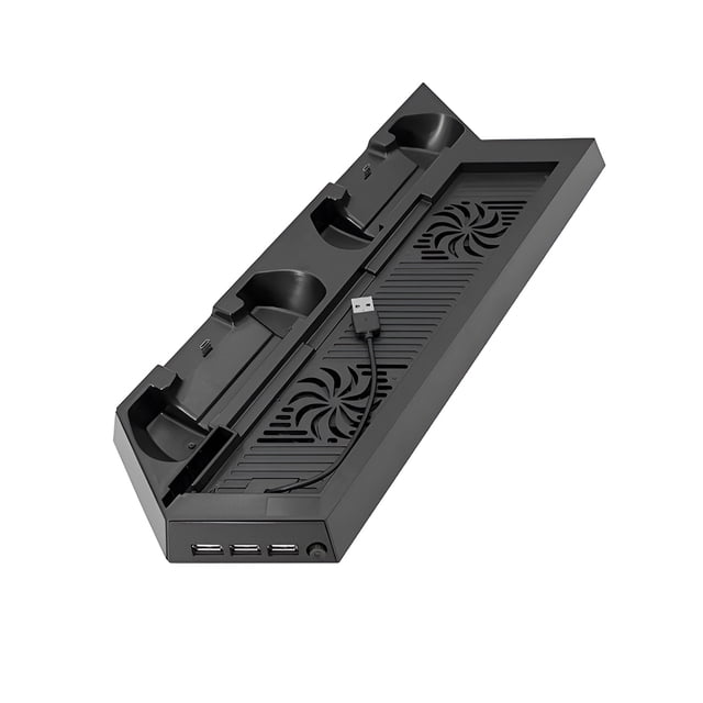 Methold Soporte de estación de ventilador de refrigeración controlador de juegos 3 puertos USB de base de carga ventiladores Videojuegos y accesorios