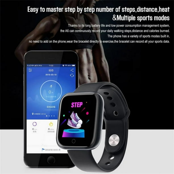 Men Women D20 Pro Bluetooth compatible Smart Watch Y68 Blood Pressure Heart Rate Monitor Sports Tracker Compatible For Xiaomi Huawei pink Walmart