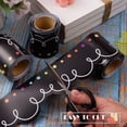 thumbnail image 4 of Bordes para tablones de anuncios AWIZOM, 99 pies, negros con garabatos blancos, 4 of 7
