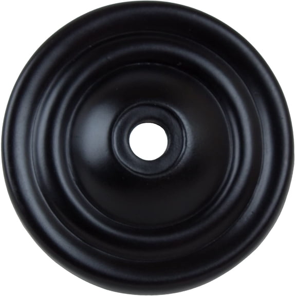 The 5061-MB-25 1.5-inch Thin Rounded Ring Cabinet Back Plate 25 Pack, Matte Black Finish