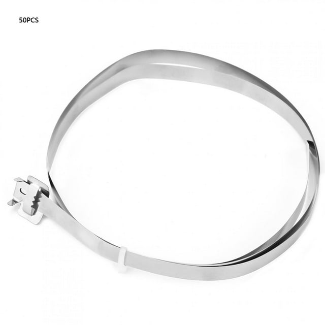Bridas para cables de acero inoxidable de 10mm x 1m, correas industriales para bridas de cables de alambre VoborMX herramienta