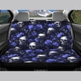 thumbnail image 2 of Psesaysky Blue Rose Skull Rear Bench Seat Covers with SUV Sedan, Comfortable Dirt and Scratch Proof Stretch Rear Bench Seat Covers (2 Pack), 2 of 6