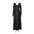 thumbnail image 5 of Disfraz de Bellatrix Lestrange para mujer adulta, disfraz de fantasía, vestido negro, chaleco, ropa para fiesta de carnaval y Halloween, 5 of 5