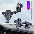 thumbnail image 4 of Soporte de navegación para teléfono móvil con bloqueo automático, ventosa telescópica, soporte para teléfono móvil de coche, salida de aire acondicionado, soporte de navegación, 4 of 6