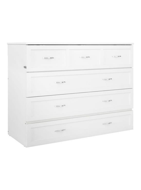 Bowery Hill Murphy Full size Bed Chest in White